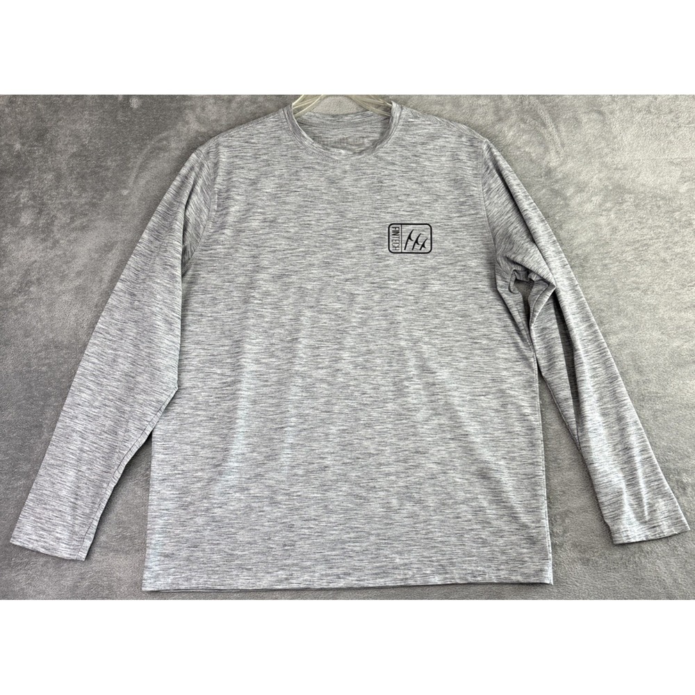 Fintech Shirt Mens M‎ Gray Fishing Lightweight Camping Outdoor Long Sleeve